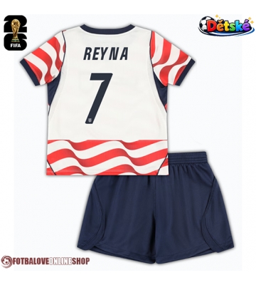 Spojené státy Giovanni Reyna #7 Domácí dres komplet pro Děti MS 2026 Krátkým Rukávem (+ Krátké kalhoty)
